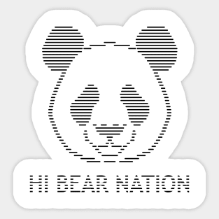 Bear Lines Sticker